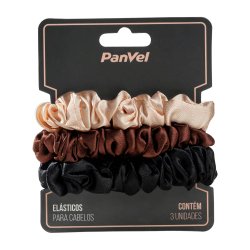 Kit 3 Elásticos Scrunchies Para Cabelo Panvel Terrosos