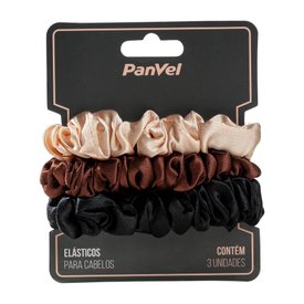 KIT 3 ELÁSTICOS SCRUNCHIES PARA CABELO PANVEL TERROSOS