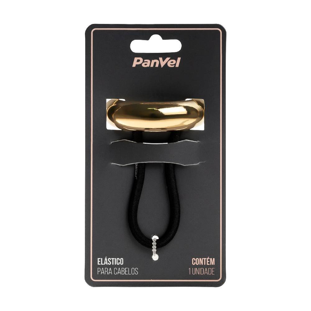 Elástico Com Detalhe Em Metal Bold Para Cabelo Panvel Dourado