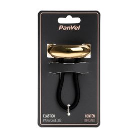 ELÁSTICO COM DETALHE EM METAL BOLD PARA CABELO PANVEL DOURADO