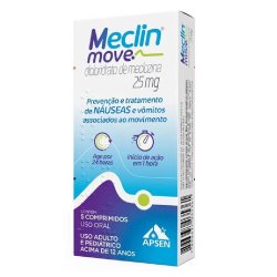 Meclin Move 25mg 5 Comprimidos