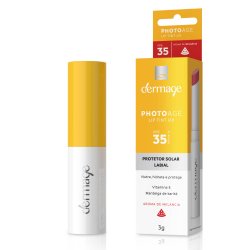 Protetor Solar Labial Dermage Photoage Lip Tint Melancia Fps35 3g