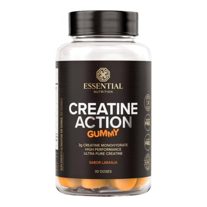 CREATINA ESSENTIAL NUTRITION GUMMY LARANJA 60 UNIDADES