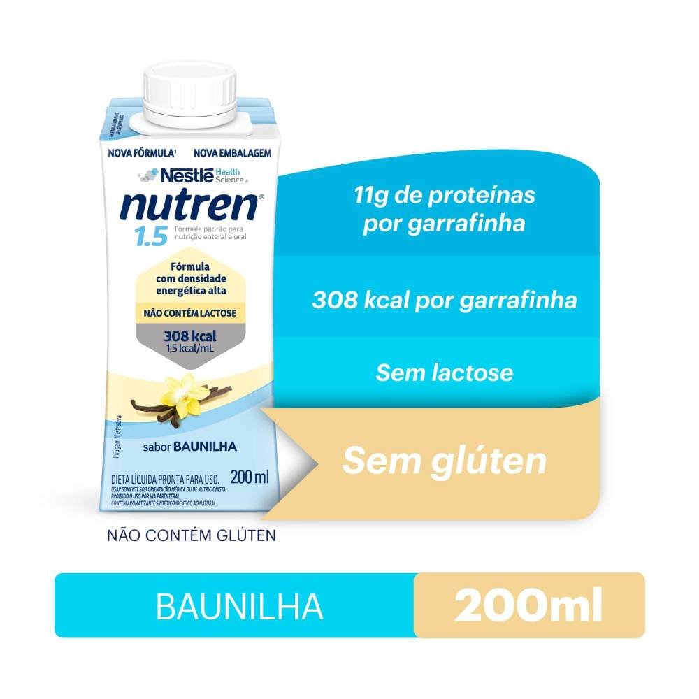 Nutrição Enteral E Oral Nutren 1.5 Baunilha 200ml