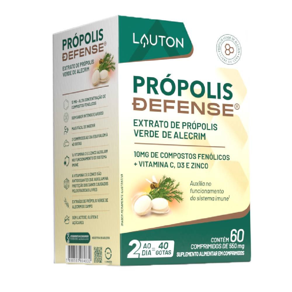 Própolis Defense Lauton 60 Comprimidos