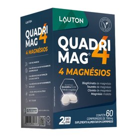SUPLEMENTO ALIMENTAR QUADRIMAG 4 MAGNÉSIOS LAUTON 60 COMPRIMIDOS