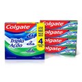 KIT CREME DENTAL COLGATE TRIPLA AÇÃO MENTA ORIGINAL 4 UNIDADES DE 90G