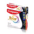 KIT COLGATE TOTAL CARVÃO 4 UNIDADES 90G CADA