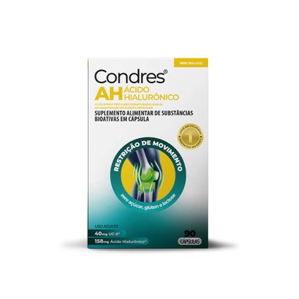 COLÁGENO TIPO II + ÁCIDO HIALURÔNICO CONDRES AH 90 CÁPSULAS