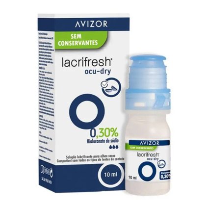 COLÍRIO LACRIFRESH OCUDRY 0,3% AVIZOR 10ML