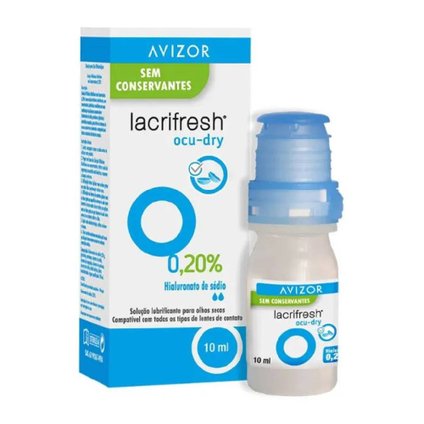 COLÍRIO LACRIFRESH OCUDRY 0,2% AVIZOR 10ML