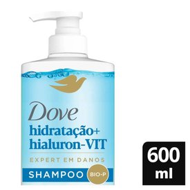 Shampoo Dove Hidratação + Hialuron-vit Expert em Danos 600ml