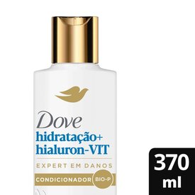 CONDICIONADOR DOVE HIDRATAÇÃO + HIALURON-VIT EXPERT EM DANOS 370ML
