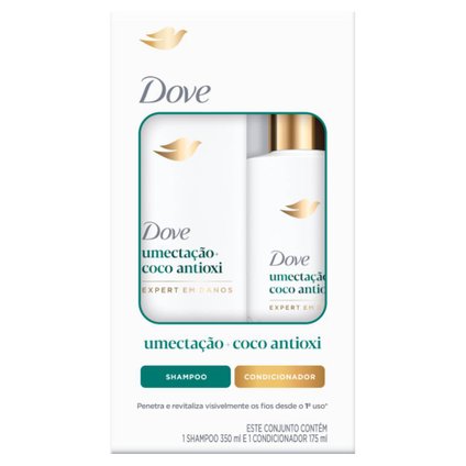 KIT DOVE UMECTAÇÃO SHAMPOO 350ML + CONDICIONADOR 175ML