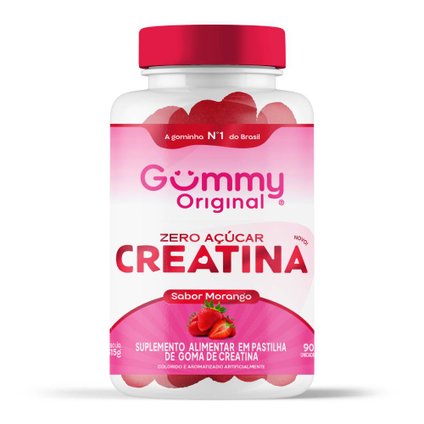 CREATINA GUMMY MORANGO 90 UNIDADES