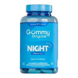 Suplemento Alimentar Gummy Night Melatonina Sabor Framboesa 30 Gomas
