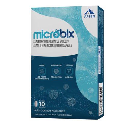 SUPLEMENTO ALIMENTAR MICROBIX APSEN 10 CÁPSULAS