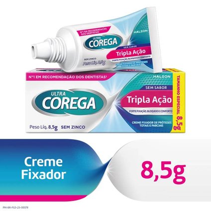 FIXADOR DE PRÓTESE ULTRA COREGA TRIPLA AÇÃO 8,5G