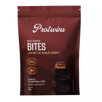 BITES PROTWINS CREME DE AVELÃ CRISPY 100G