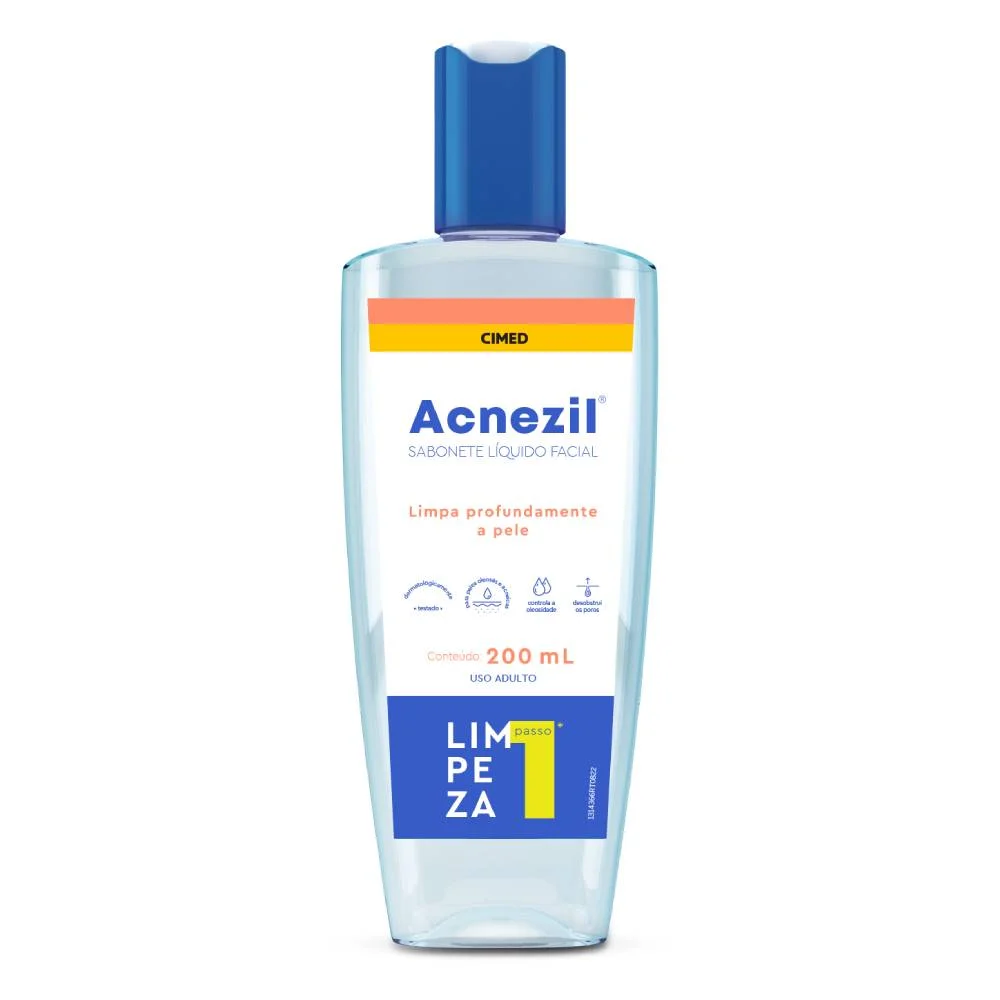 Sabonete Líquido Facial Acnezil 200ml
