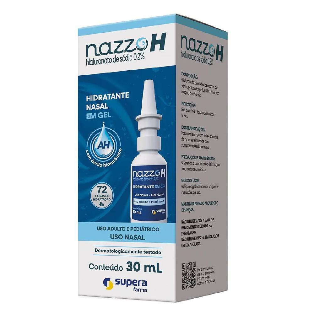 Hidratante Nasal Nazzo H Em Gel 30ml