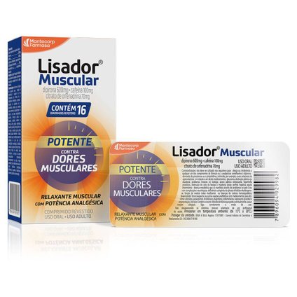 LISADOR MUSCULAR 16 COMPRIMIDOS REVESTIDOS