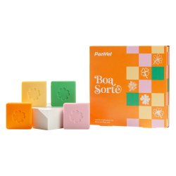 Kit Sabonete Em Barra Panvel Boa Sorte 4 Unidades De 50g Cada