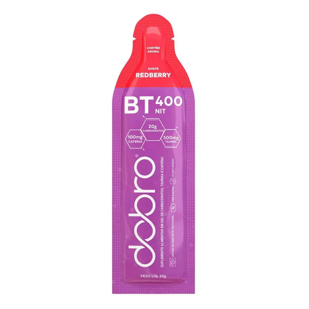 Gel Energético Dobro Bt 400 Cafeína Redberry 30g