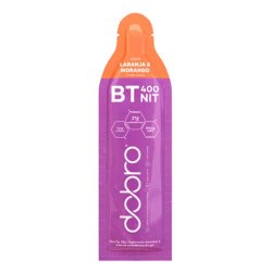 Gel Energético De Carboidrato Dobro Bt 400 Laranja E Morango 30g