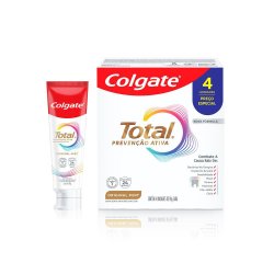 Kit Creme Dental Colgate Total Original Mint 4 Unidades 90g Cada