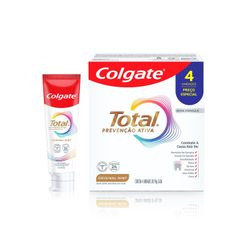 Kit Creme Dental Colgate Total Original Mint 4 Unidades 90g Cada