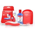 KIT VIAGEM COLGATE TOTAL MINT CREME DENTAL 30G + ENXAGUANTE BUCAL 60ML + ESCOVA DENTAL