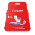 KIT VIAGEM COLGATE TOTAL MINT CREME DENTAL 30G + ENXAGUANTE BUCAL 60ML + ESCOVA DENTAL