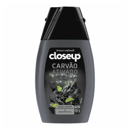 CREME DENTAL EM GEL CLOSE UP CARVÃO ATIVADO MENTA 100G