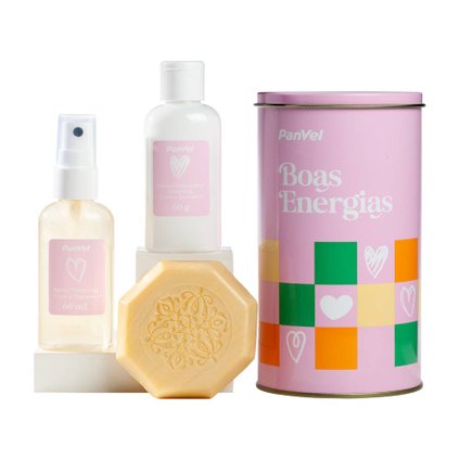 KIT PANVEL BOAS ENERGIAS SPRAY CORPORAL 60ML + HIDRATANTE 60G + SABONETE 90G