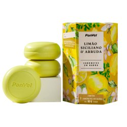 Kit Sabonetes Panvel Limão Siciliano E Arruda 3 Unidades De 80g Cada