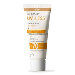 Protetor Solar Facial Theraskin Uv-less Cor 1 Fps70 40g