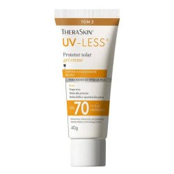 Protetor Solar Facial Theraskin Uv-less Cor 2 Fps70 40g