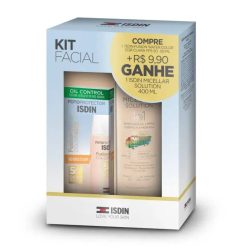 Kit Isdin Protetor Solar Facial Fusion Water Clara Fps60 50ml + Água Micelar 400ml