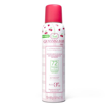 DESODORANTE AEROSOL GIOVANNA BABY CHERRY 150ML              