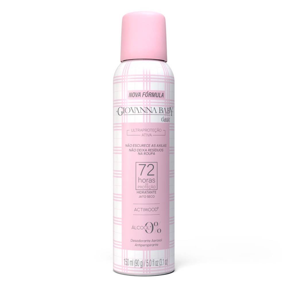 Desodorante Aerosol Giovanna Baby Classic 150ml    