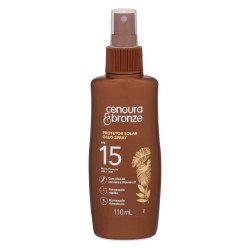 Protetor Solar Corporal Cenoura E Bronze Óleo Spray Fps15 110ml