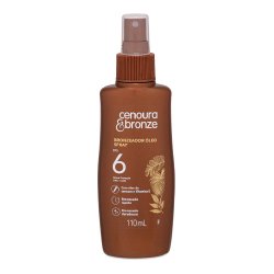 Óleo Bronzeador Spray Corporal Cenoura E Bronze Fps6 110ml