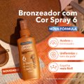 BRONZEADOR SPRAY CORPORAL CENOURA E BRONZE FLUÍDO COM COR FPS6 110ML
