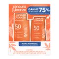 KIT CENOURA E BRONZE PROTETOR SOLAR CORPORAL FPS50 200ML + 110ML