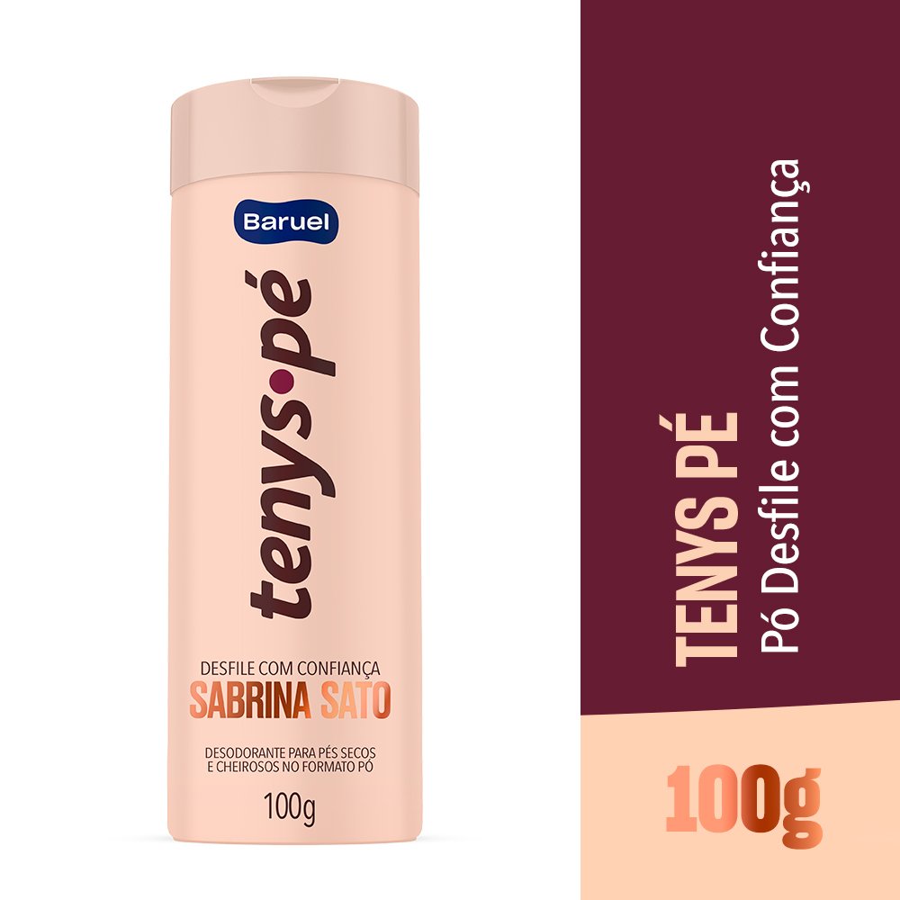 Talco Para Pés Em Pó Tenys Pé Sabrina Sato 100g
