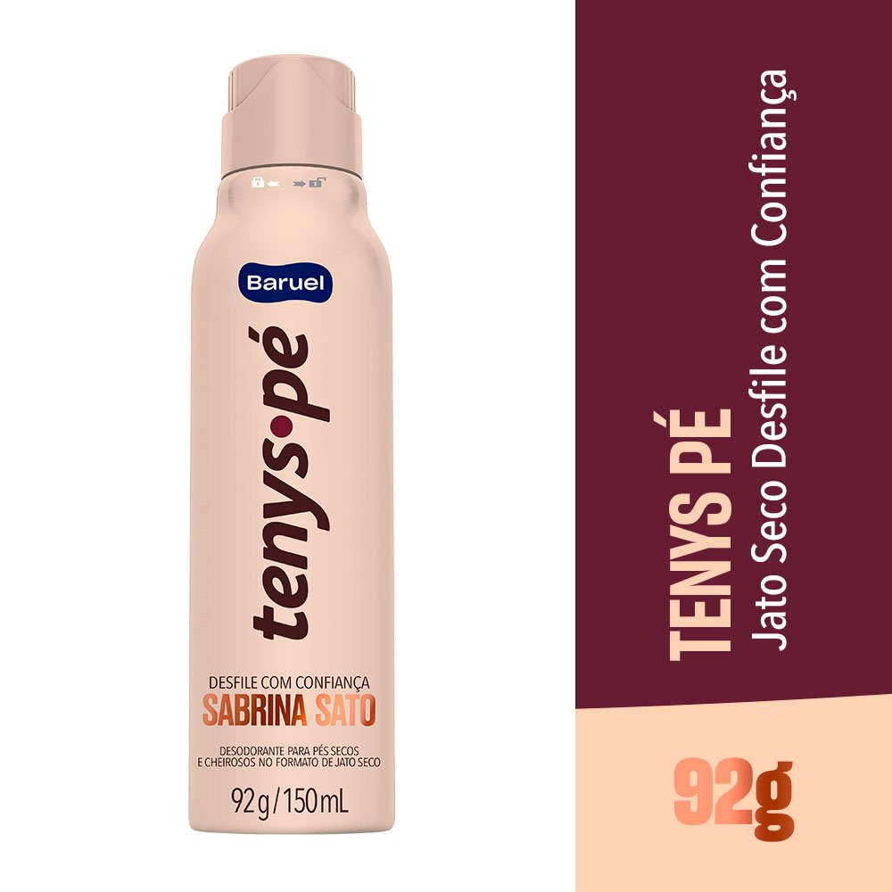 Desodorante Para Pés Em Spray Tenys Pé Sabrina Sato 92g