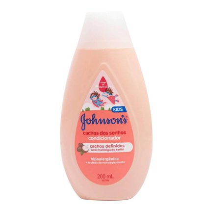 CONDICIONADOR INFANTIL PARA CABELOS CACHEADOS JOHNSON'S CACHOS DOS SONHOS 200ML