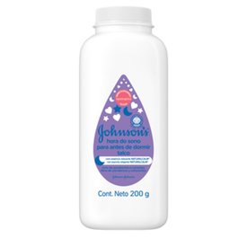 TALCO JOHNSONS BABY HORA DO SONO LAVANDA E CAMOMILA 200G