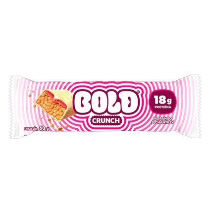 BARRA DE PROTEÍNA BOLD CRUNCH MORANGO CHANTILLY 60G